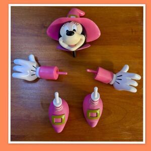 Minnie Mouse Halloween Pumpkin Push In - 5 Pieces -  Pink